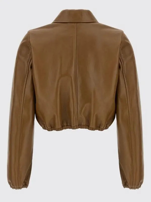 Gucci Cropped Leather JacGucci Cropped Leather Jacketket