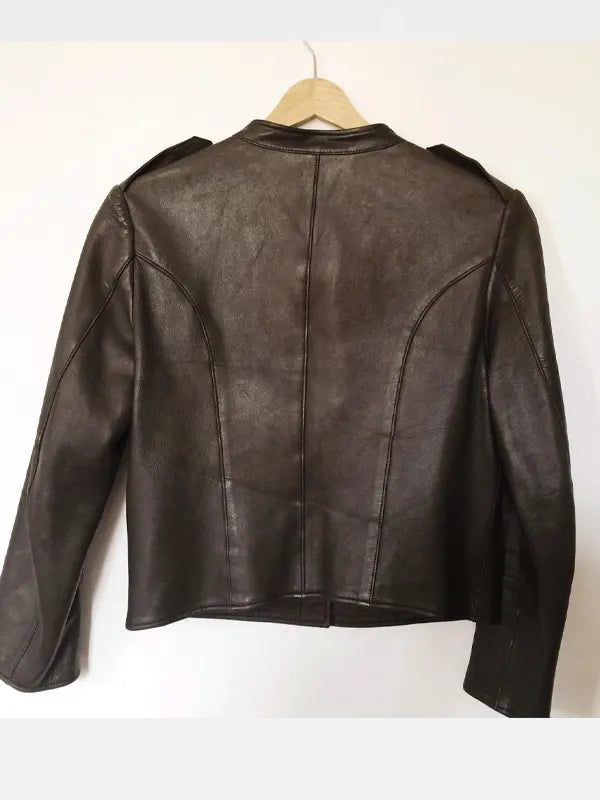 Gucci Cropped Leather JacGucci Cropped Leather Jacketket