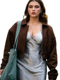 Off Campus Hannah Wells Brown Suede Jacket