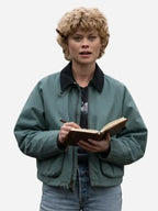 Hannah Shetler Lanterns S01 Green Bomber Jacket