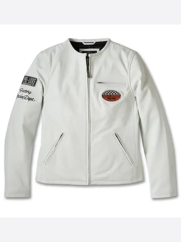 Harley Davidson Racing Jacket White