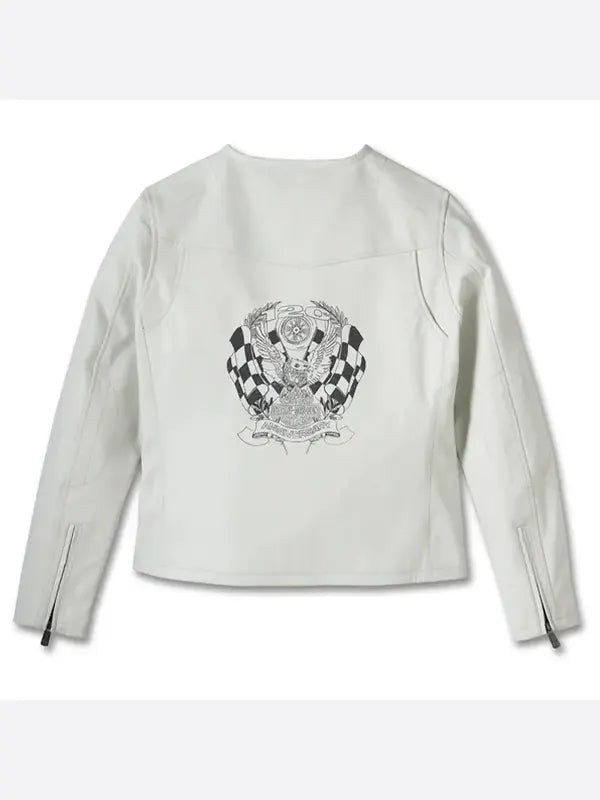 Harley Davidson Racing Jacket White