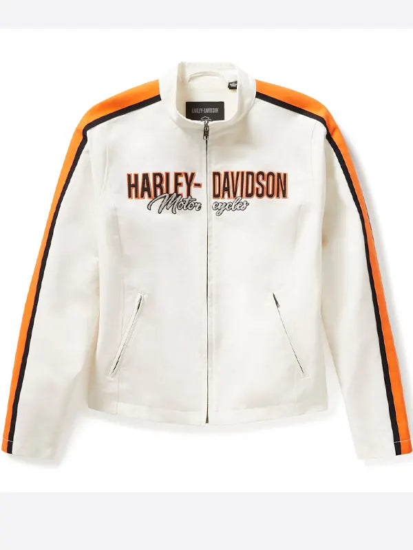 Harley Davidson Racing Jacket White