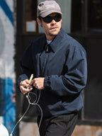 Harry Styles New York City Navy Blue Cotton Jacket