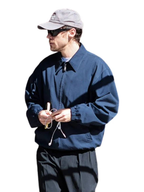 Harry Styles New York City Navy Blue Cotton Jacket