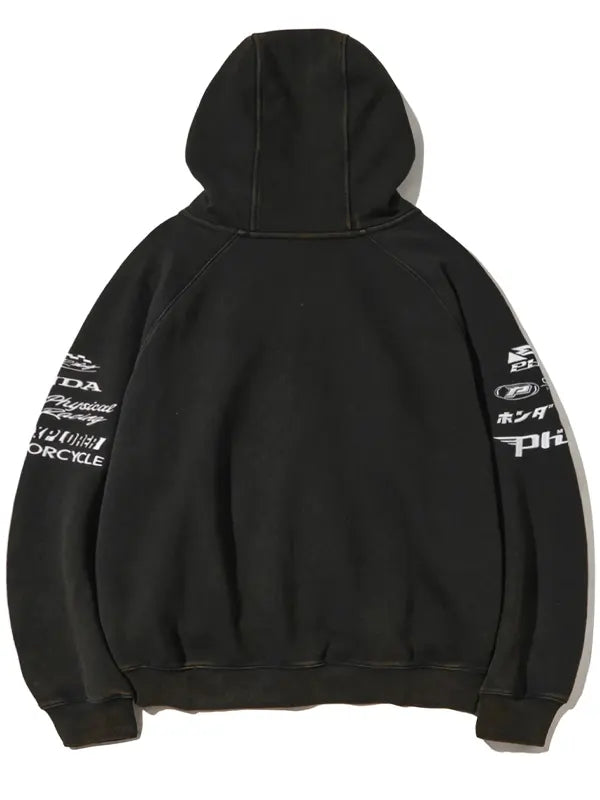 Honda Racing Hoodie Cap Zip-up Black