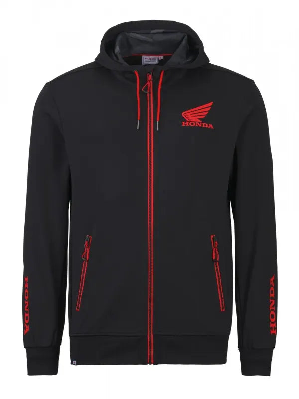 Honda Racing Hoodie Cap Zip-up Black