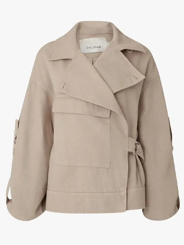 House Of Dagmar Aviator Jacket Beige
