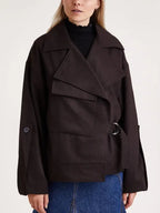 House Of Dagmar Aviator Wool Jacket