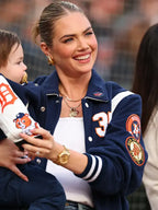 Kate Upton Astros Blue Varsity Jacket