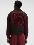 HUGO X RB BOMBER JACKET WITH BULL GRAPHICS