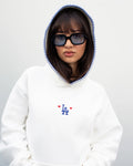 Madhappy Dodgers Hoodie White - Embroidery