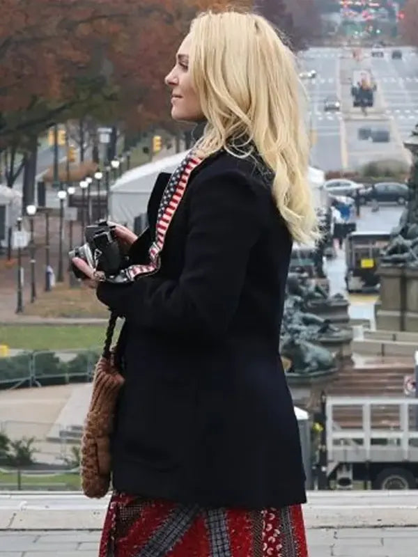 I Play Rocky AnnaSophia Robb Black Coat