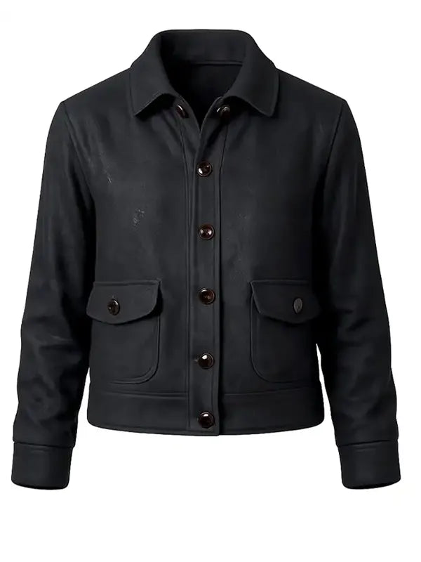 Ingrid Greene Run Away S01 Wool Black Jacket