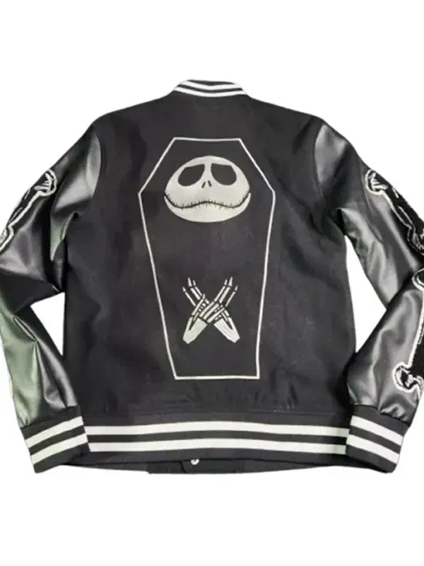 Jack Skellington The Nightmare Before Christmas Bomber Jacket For Sale