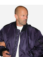 Jason Statham London FW Blue Bomber Jacket