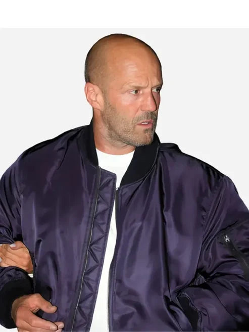 Jason Statham London FW Blue Bomber Jacket