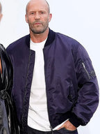 Jason Statham London FW Blue Bomber Jacket
