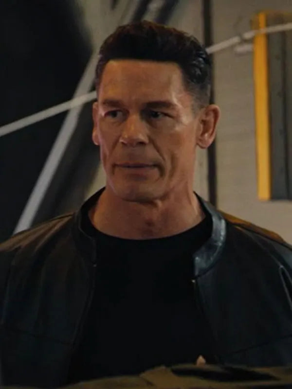 Matchbox the Movie John Cena Black Leather Jacket