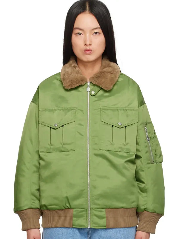 Jordan Green Bomber Jacket