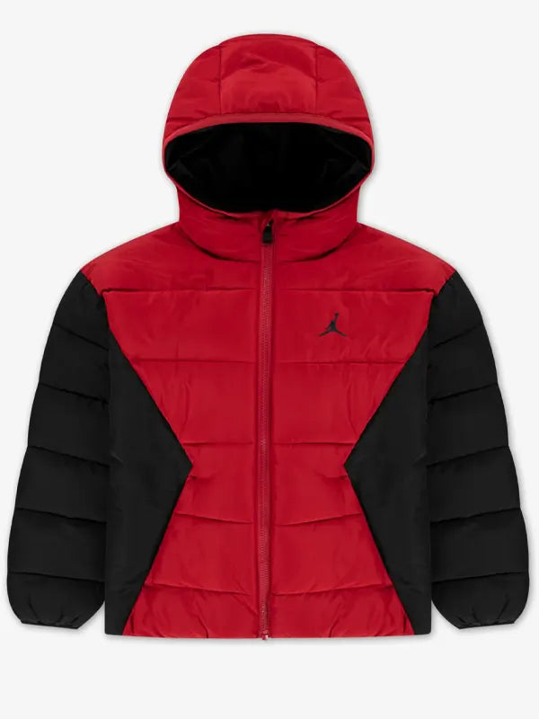 Jordan Puffer Jacket Red And Black