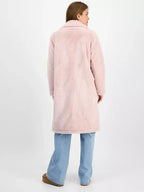 Jou-Jou-Juniors-Faux-Fur-Double-Breasted-Coat-Pink