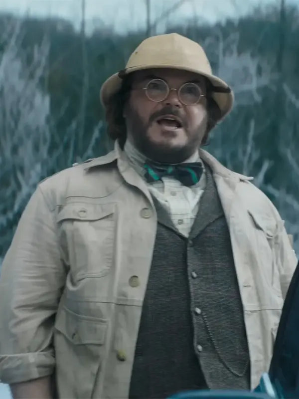Jumanji Open World 2026 Jack Black Beige Jacket
