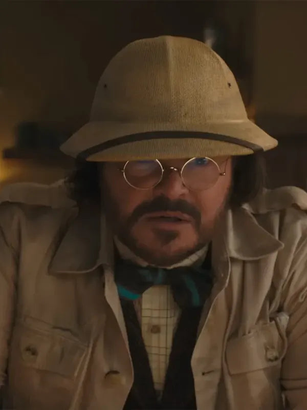 Jumanji Open World 2026 Jack Black Beige Jacket