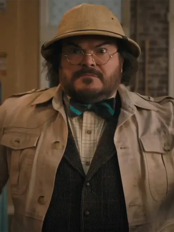 Jumanji Open World 2026 Jack Black Beige Jacket