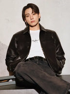 Jungkook Calvin Klein Leather Jacket