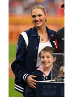 Kate Upton Astros Blue Varsity Jacket