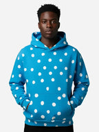 Justin Bieber Skylrk Spot Blue Polka Dot Hoodie