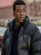 Power Book III Raising Kanan S05 Kanan Stark Black Puffer Jacket