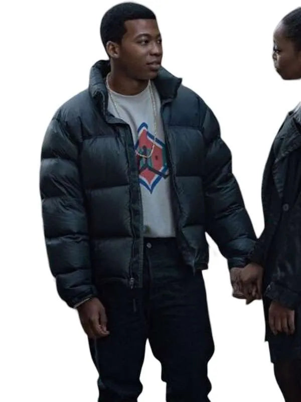 Power Book III Raising Kanan S05 Kanan Stark Black Puffer Jacket