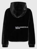 Karl-Lagerfeld-Faux-Fur-Jacket-Black
