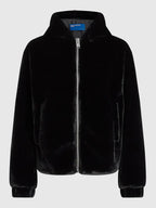 Karl-Lagerfeld-Fur-Jacket-Black