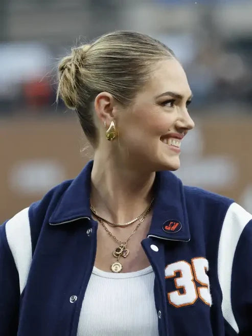 Kate Upton Astros Blue Varsity Jacket