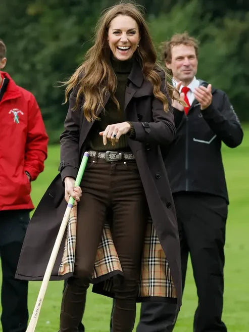 Kate Middleton Burberry Black Trench Coat