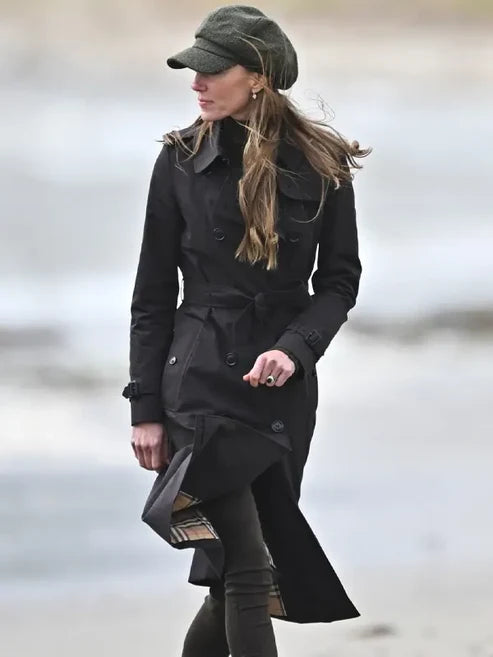 Kate Middleton Burberry Black Trench Coat