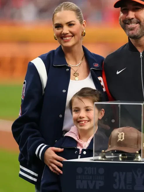 Kate Upton Astros Blue Varsity Jacket