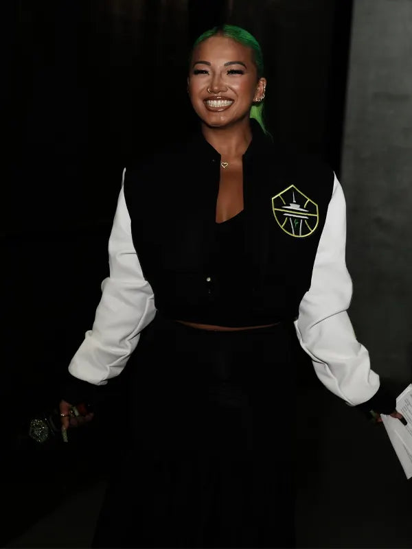 Kayce Kirihara Seattle Storm Cropped Varsity Jacket