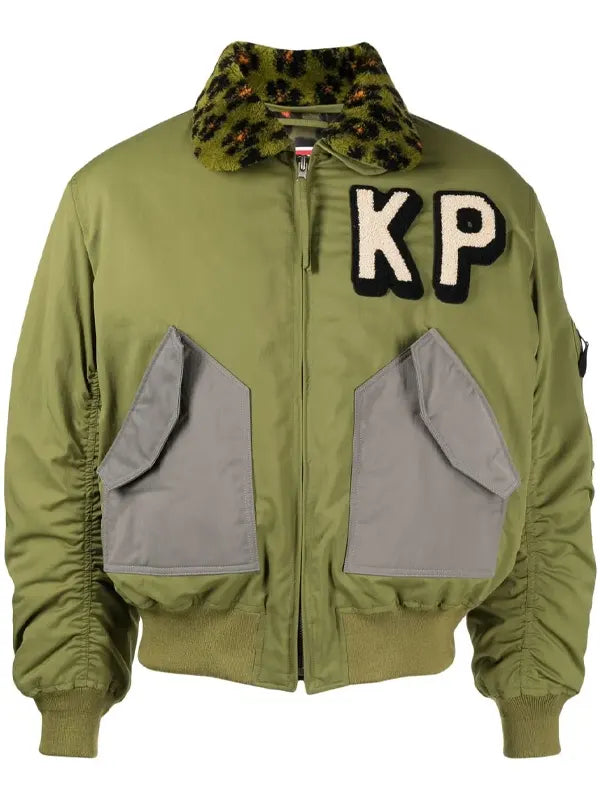Kenzo Paris Bomber Jacket Green - Embroidery