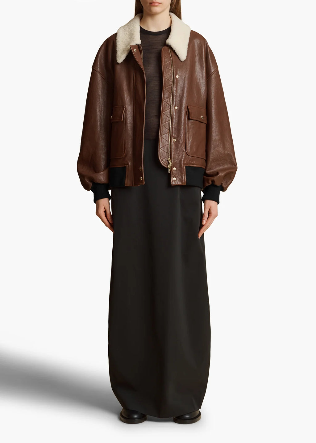 Khaite Shellar Jacket Brown