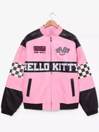 Kina Tavarozi Hello Kitty Pink Racing Leather Jacket