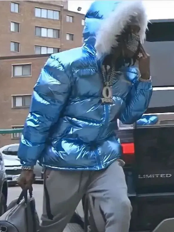 King Von Puffer Jacket With Hood