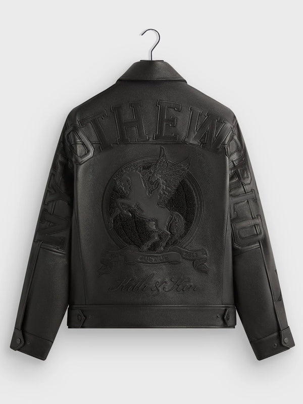 Kith-Pebbled-Leather-Varsity-Coaches-Jacket-Back