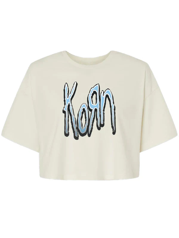 KoRn-Logo-Ladies-Crop-T-Shirt