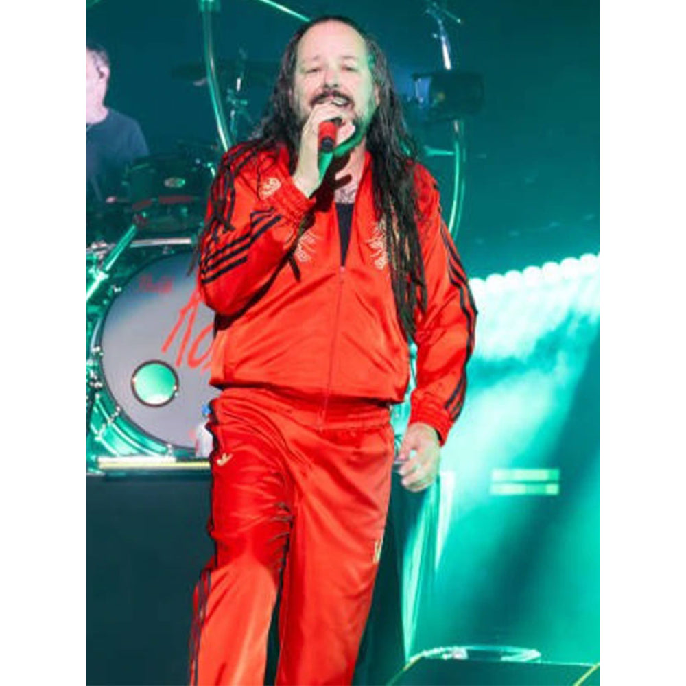 Korn Red Tracksuit - Embroidered