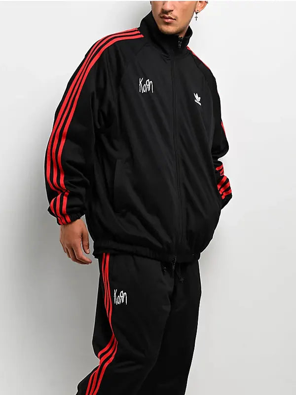 Korn X Adidas Black Track Jacket Zip
