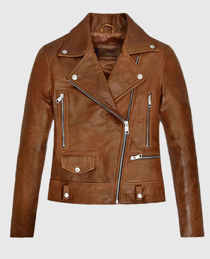 Kylie Jenner Brown Leather Jacket Buy
